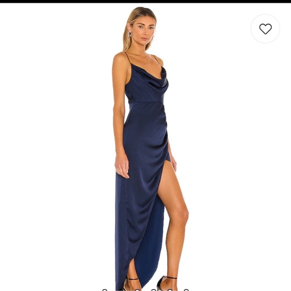 NBD Shelby Gown in Navy - Picture 2 of 8